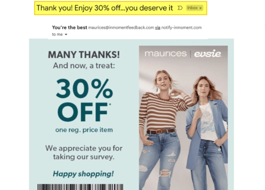 get the discount coupon to your registered email